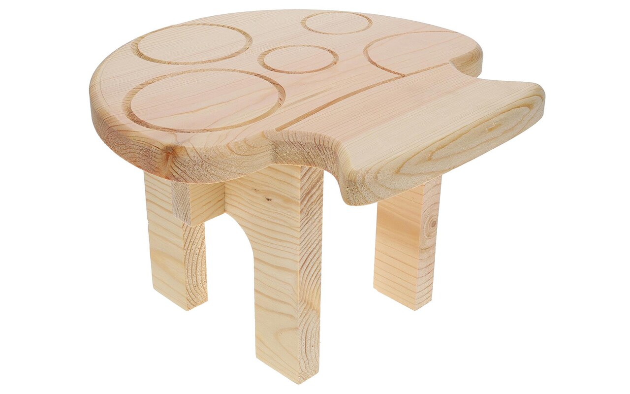 Good Wood Planter Stand, Circle, Wood Plant Stands Indoor, Plant Stand Indoor, Shelf, Shelf Table, Flower Stand, Pot Stand For Plants 11"X10.5"